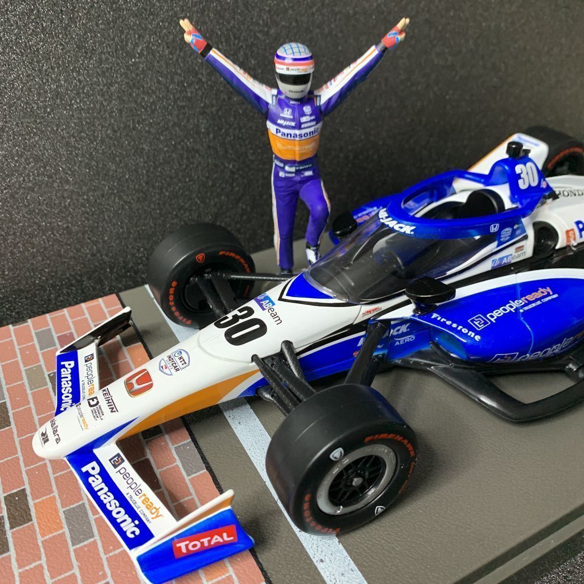 1/18 佐藤琢磨 インディ500 2020 RLL フィギュア付き限定版 グリーンライト 1/18 2020 佐藤琢磨 indy500優勝記念モデル 限定