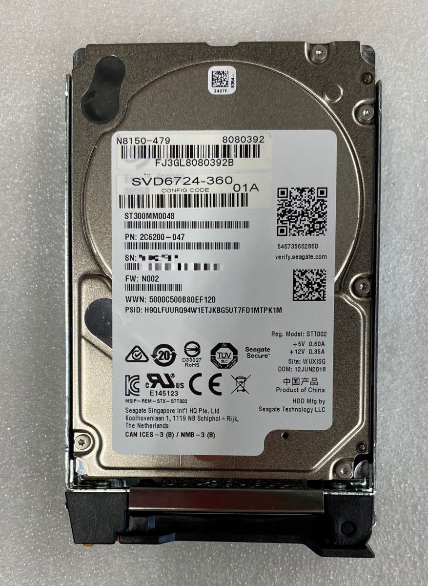 NEC 300GB SAS 10K 12Gbs 2.5インチ HDD N8150-479 300GB SAS 10K