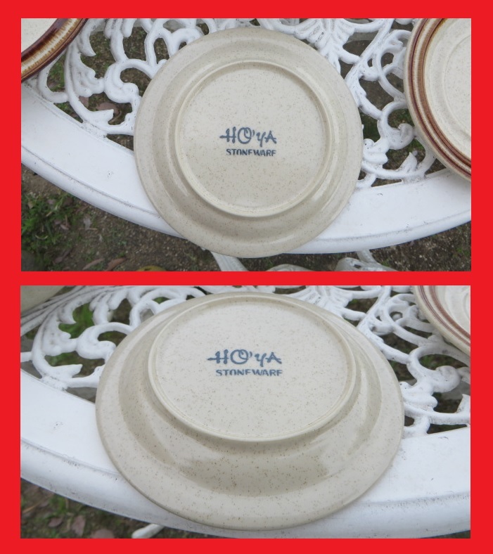 HOYA ストーンウェア ホヤ STONEWARE | 送料込み fismic カップ＆ソーサー stoneware 未使用 大皿 昭和レトロ カレー皿 ボルトナットマーケット No.7466「ストーンウェアプレート：HOYA」SOLD メルカリ