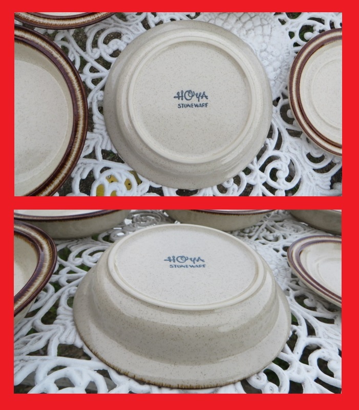 HOYA ストーンウェア ホヤ STONEWARE | 送料込み fismic カップ＆ソーサー stoneware 未使用 大皿 昭和レトロ カレー皿 ボルトナットマーケット No.7466「ストーンウェアプレート：HOYA」SOLD メルカリ
