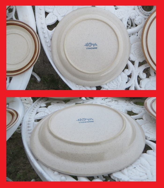 HOYA ストーンウェア ホヤ STONEWARE | 送料込み fismic カップ＆ソーサー stoneware 未使用 大皿 昭和レトロ カレー皿 ボルトナットマーケット No.7466「ストーンウェアプレート：HOYA」SOLD メルカリ