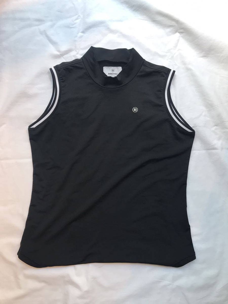 BRIEFING ブリーフィング レディース モックネック L 中古 半袖シャツ
