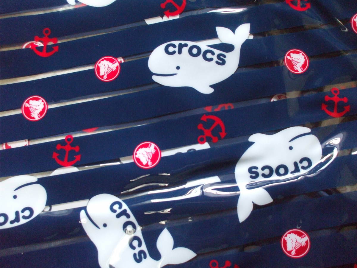 crocs クロックス プールバッグ ビーチバッグ ビニールバッグ ネイビー 