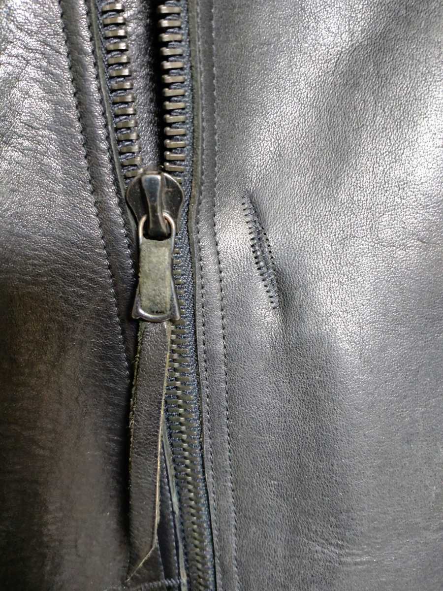 40万 LEON EMANUEL BLANCK DISTORTION Leather Jacket GUIDI HORSE 48