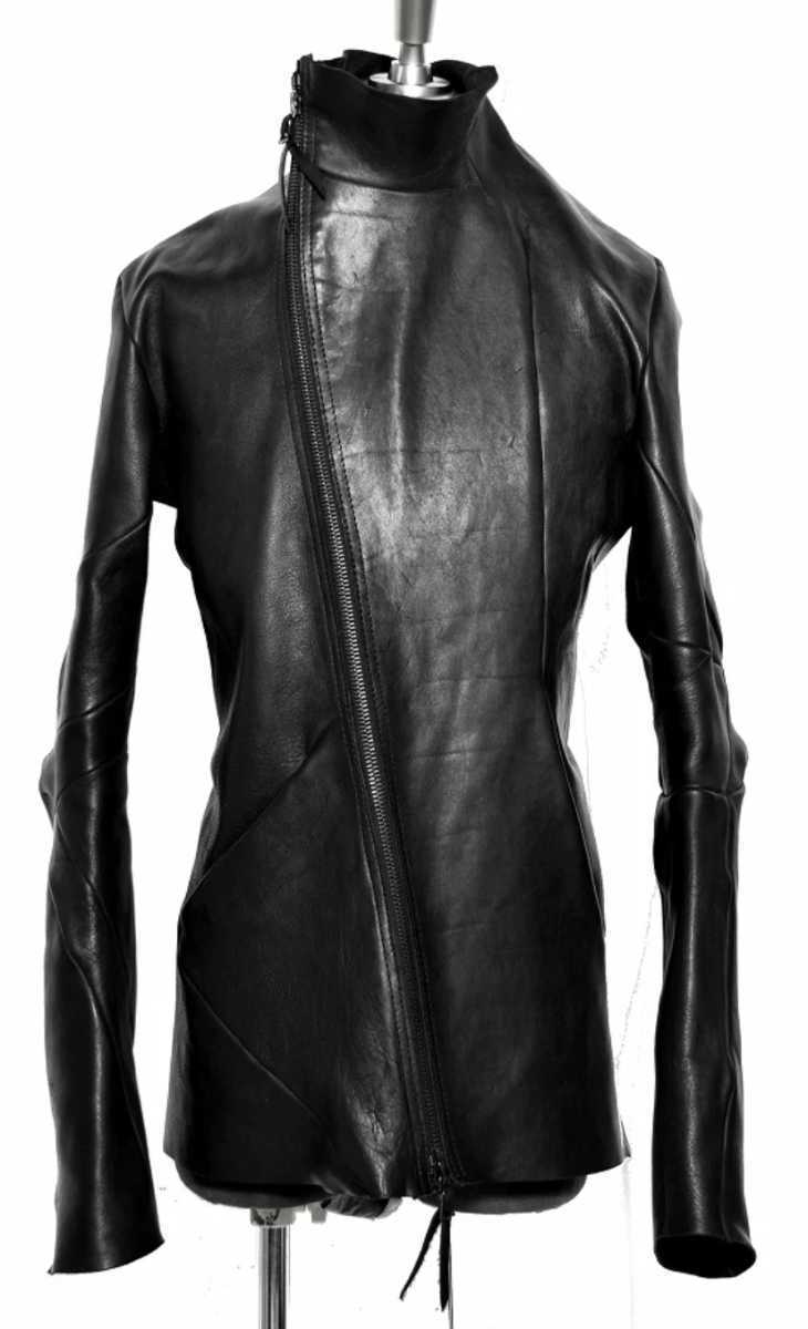40万 LEON EMANUEL BLANCK DISTORTION Leather Jacket GUIDI HORSE 48