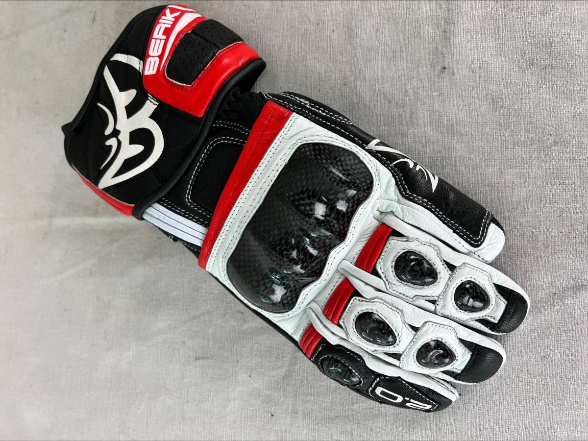 新品未使用 BERIK ベリック レーシンググローブ RED 【Lサイズ 