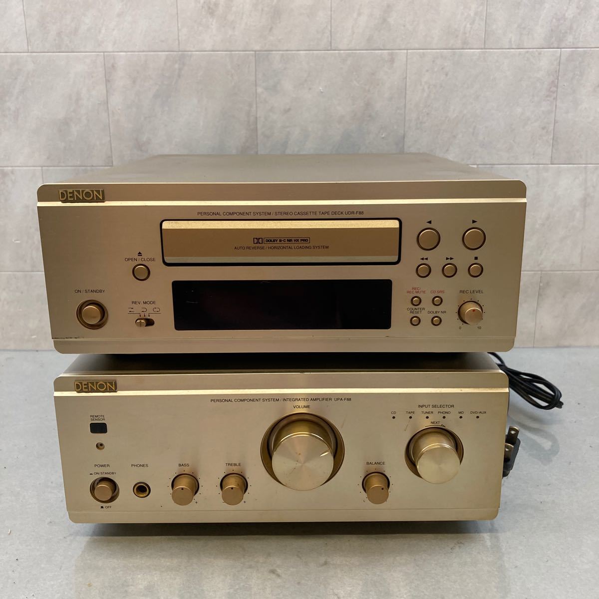 317】DENON デノン UDR-F88 ステレオカセットテープデッキ UPA-F88 