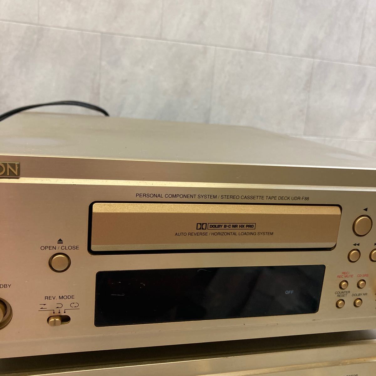 317】DENON デノン UDR-F88 ステレオカセットテープデッキ UPA-F88 