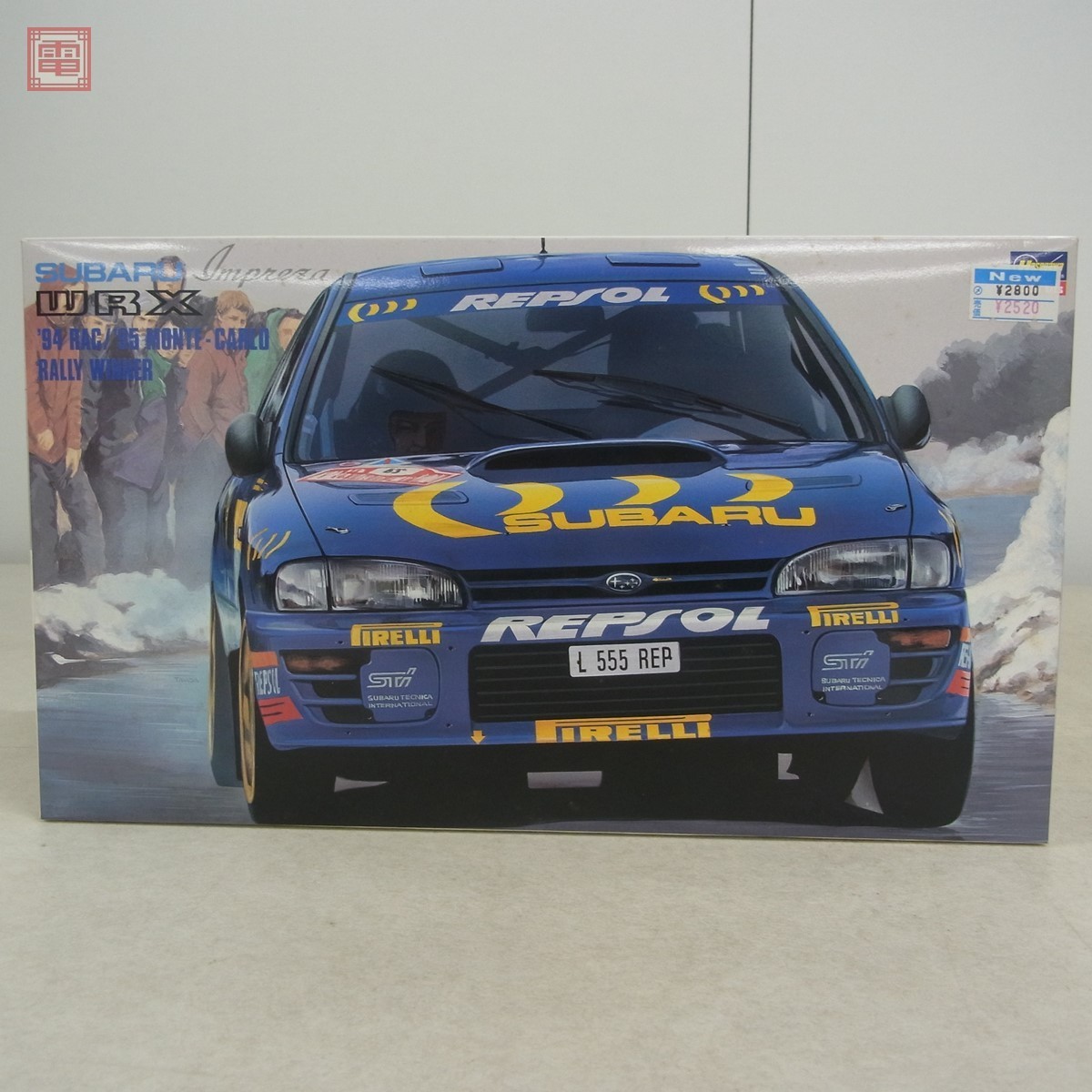 未組立 ハセガワ 1/24 スバル インプレッサ WRX 1995 モンテカルロ