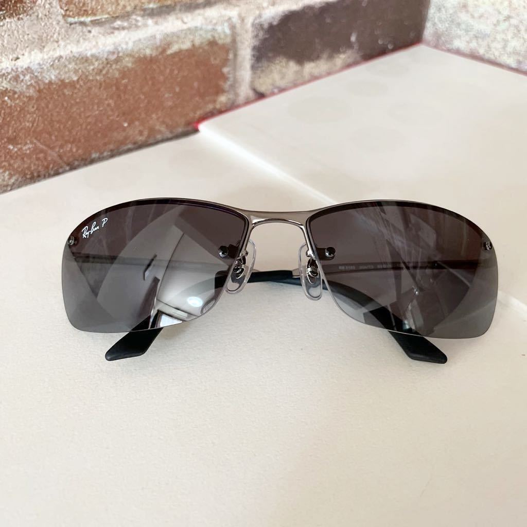 RayBanレイバン 偏光サングラス RB3183 004/T3 63サイズ 釣り　スポーツ　運転　メガネ　メンズ Ray-Ban レイバンサングラス　 美品 RB3183 偏光サングラス レイバン 004&frasl;9A レイバン偏光サングラスRB3183 レイバンサングラスRB3183