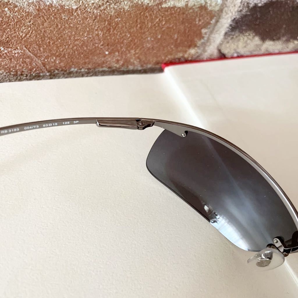 RayBanレイバン 偏光サングラス RB3183 004/T3 63サイズ 釣り　スポーツ　運転　メガネ　メンズ Ray-Ban レイバンサングラス　 美品 RB3183 偏光サングラス レイバン 004&frasl;9A レイバン偏光サングラスRB3183 レイバンサングラスRB3183