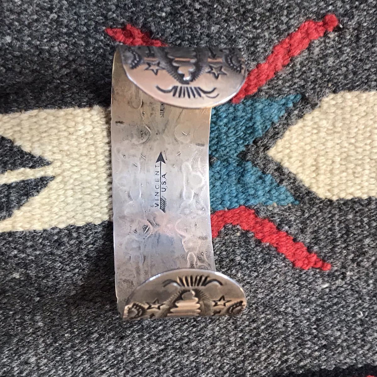 Navajo Vincent Joe Platero スタンプワーク　バングル Navajo Vincent Joe Platero スタンプワーク バングル Navajo Vincent