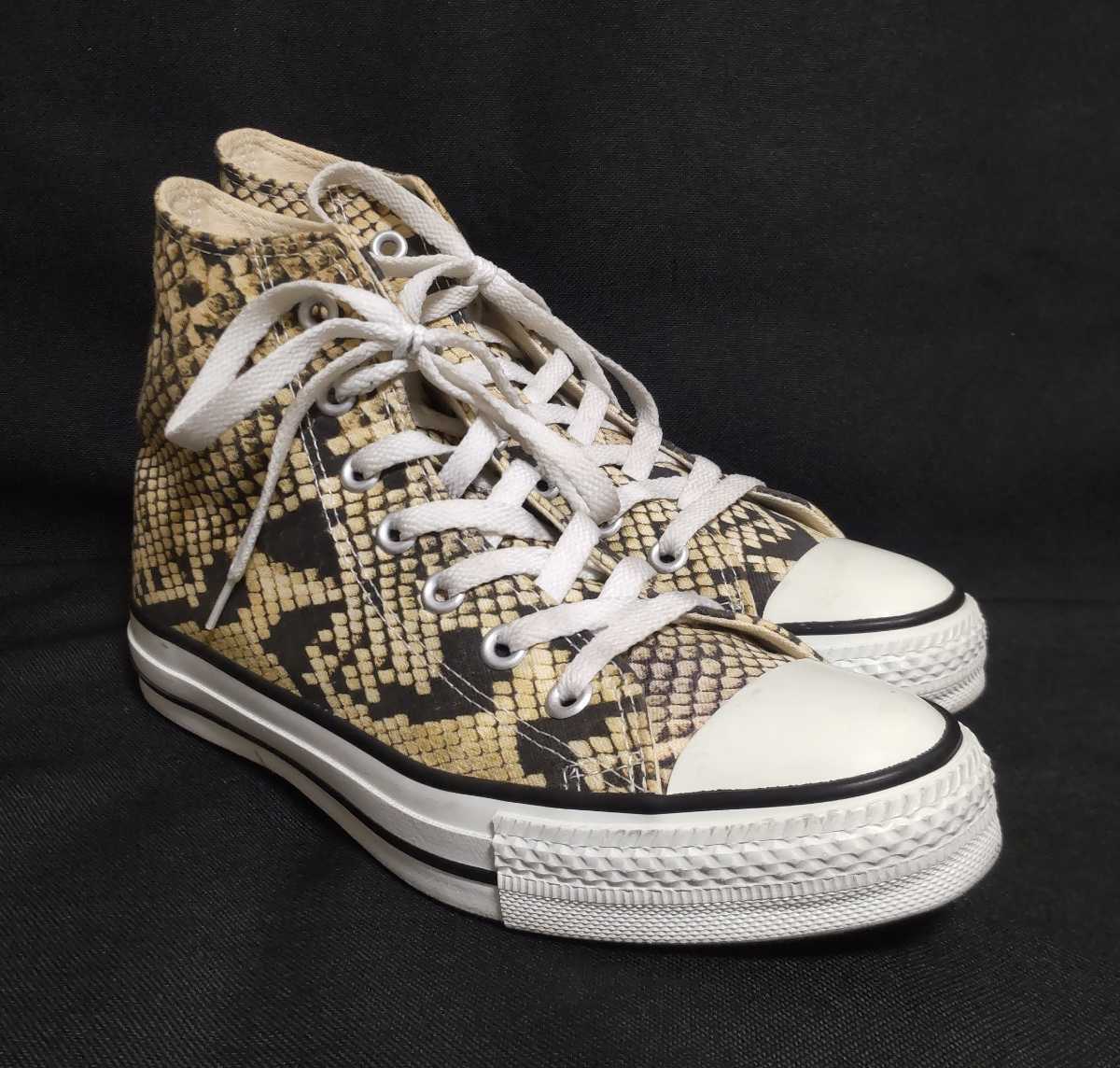 人気定番，品質保証 CONVERSE コンバース パイソン 蛇 ヘビ柄 オールスター ハイカット スニーカー 日本製 51/2 24 5cm レディース(24.5cm)｜売買されたオークション情報、yahooの商品情報をアーカイブ公開 - オークファ 24.5cm