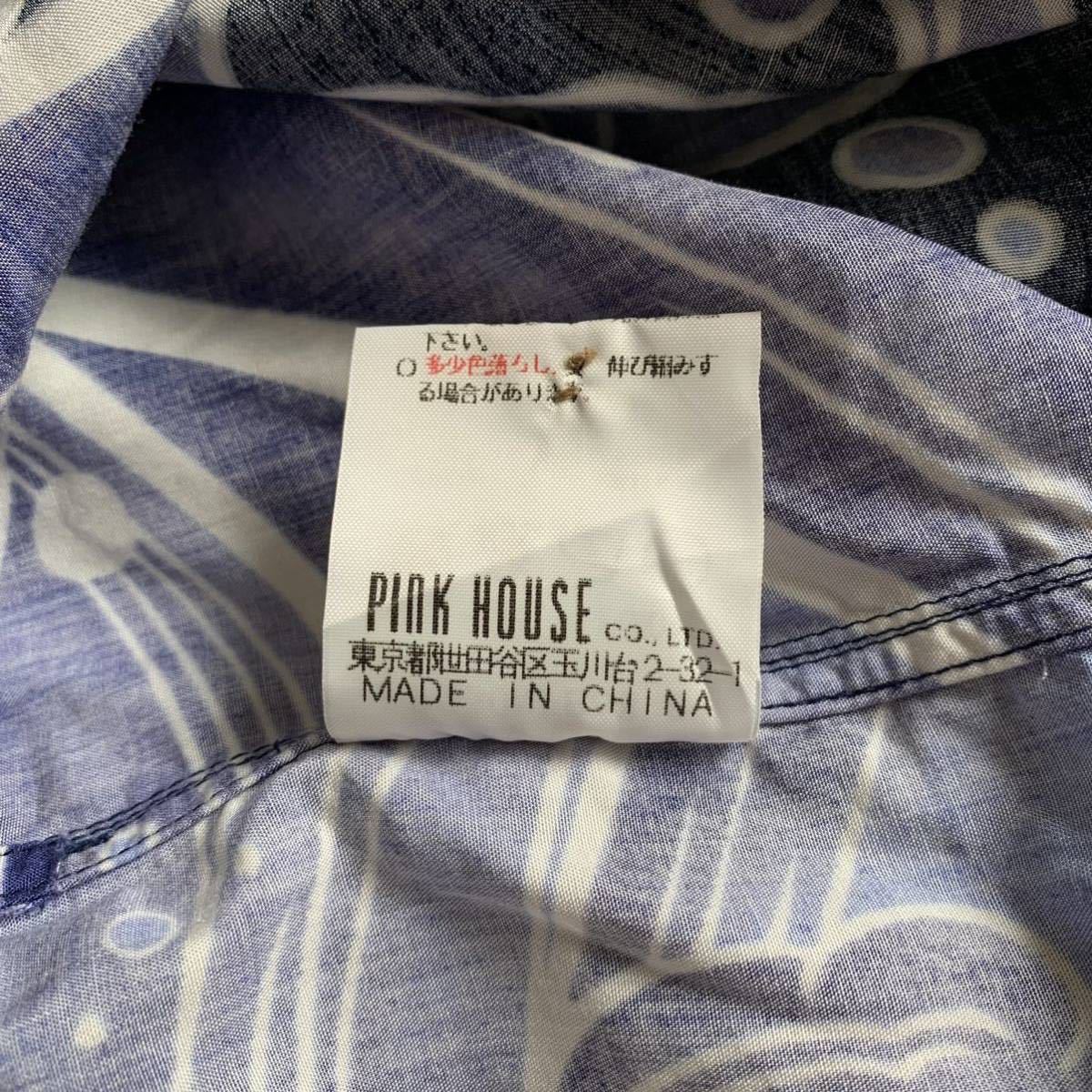 良品 Karl Helmut カールヘルム レーヨン100% 波 ウサギ 和柄 半袖 ...