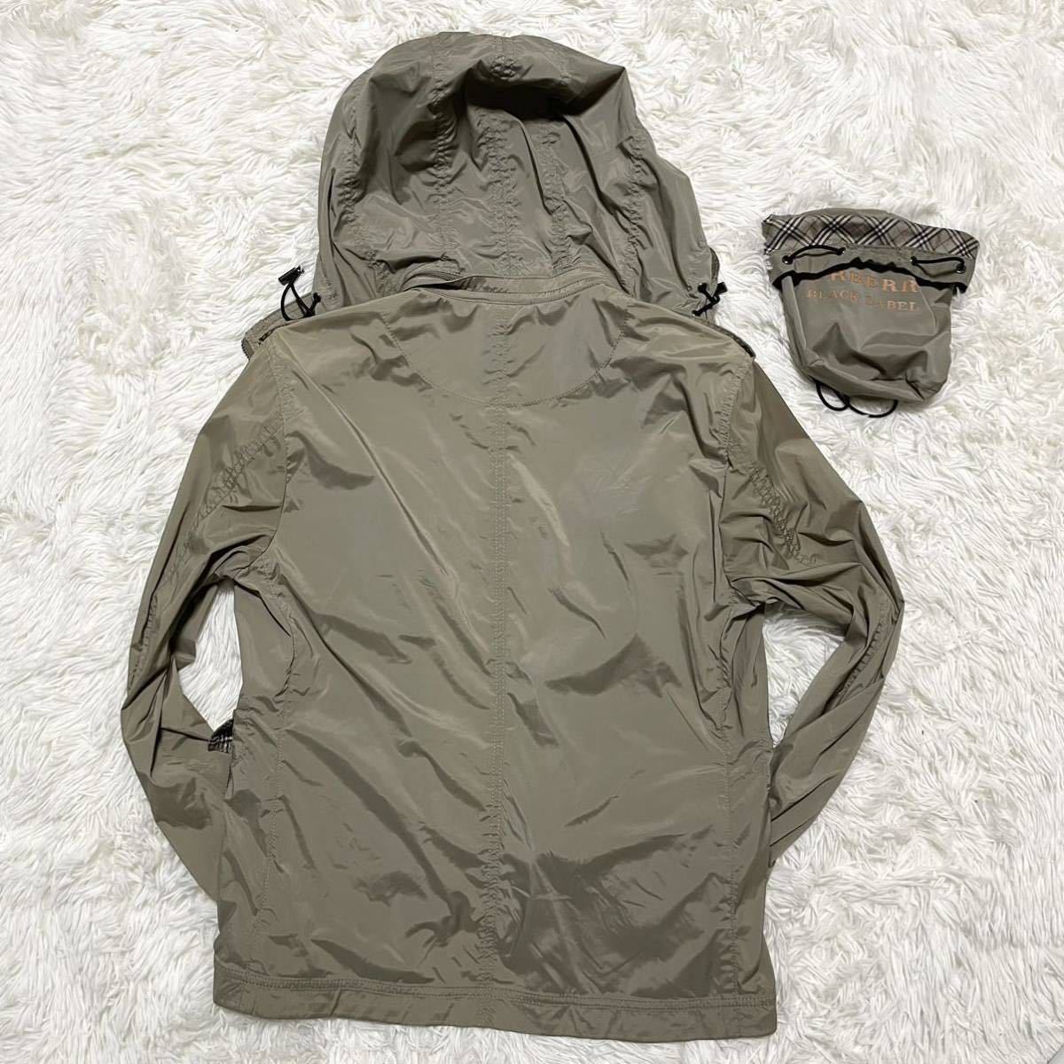 バーバリーブラックレーベル BURBERRY BLACK LABEL ナイロン パーカー 