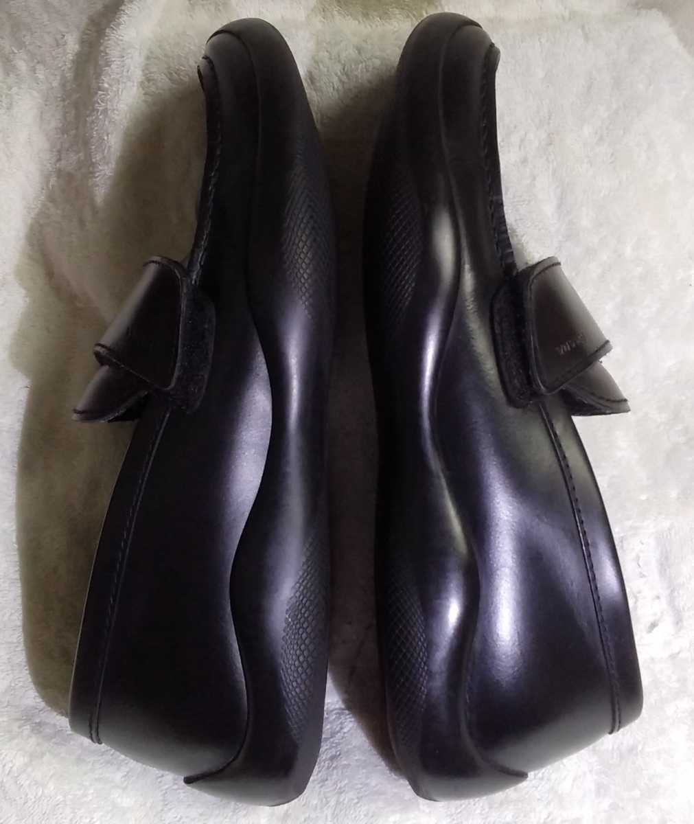 PRADAプラダ ビブラムソールベルクロレザーシューズ 7 1/2サイズ