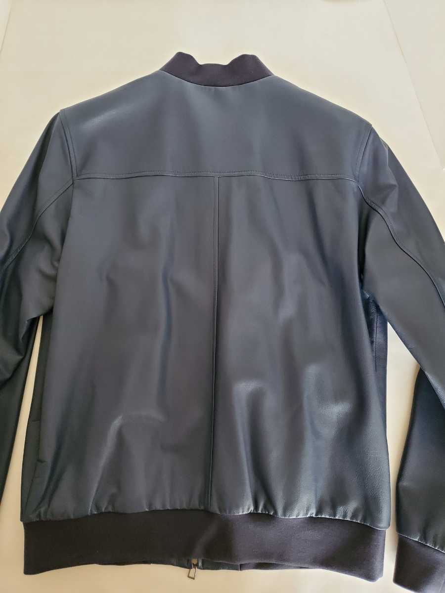 ロロピアーナ Loro Piana レザー アウター 本革 新品 未使用 ネイビー 