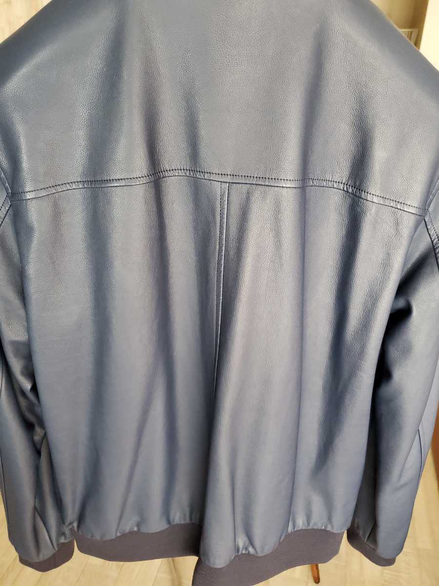 ロロピアーナ Loro Piana レザー アウター 本革 新品 未使用 ネイビー 