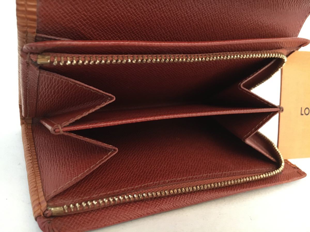 美品】LOUIS VUITTON ルイヴィトン エピ ポルト モネ・ビエ トレゾール 