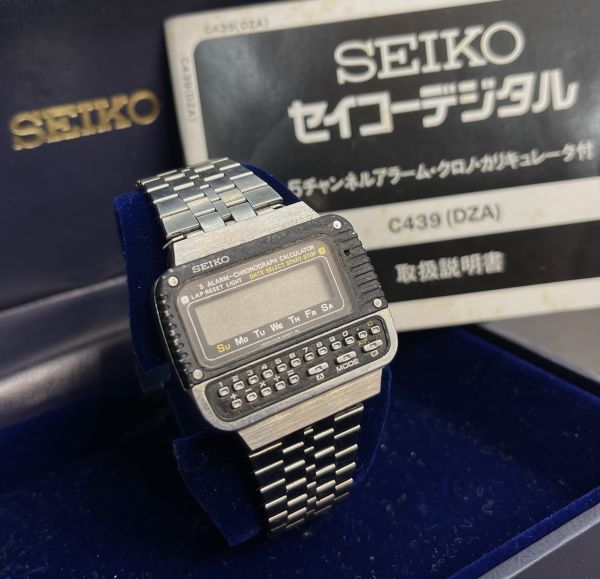 160998-33 1円～ジャンク 通電動作未確認 SEIKOセイコーデジタル C439 