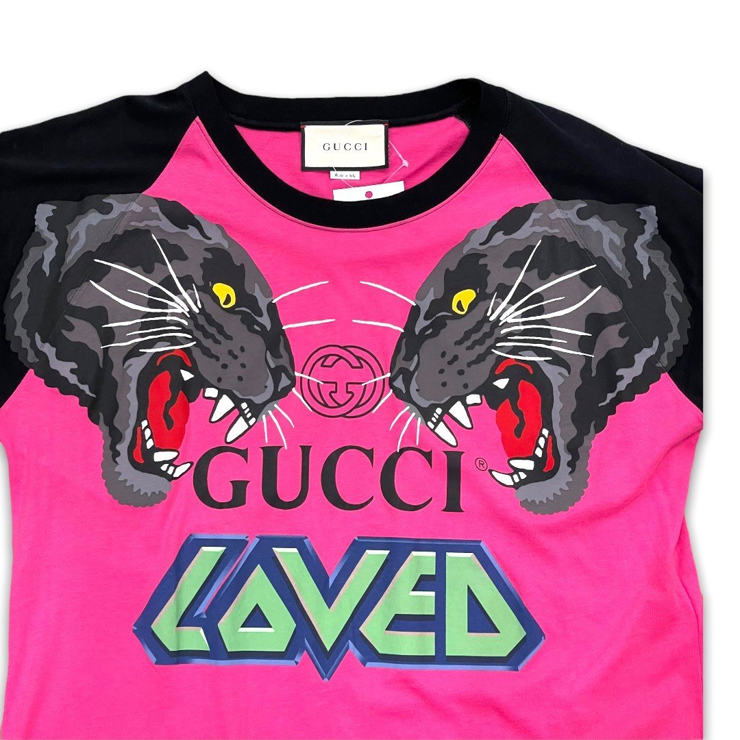 gucci タイガー　loved 半袖カットソー グッチ GUCCI 19SS LOVED TIGER TEE タイガーTシャツ 半袖Tシャツ 半袖