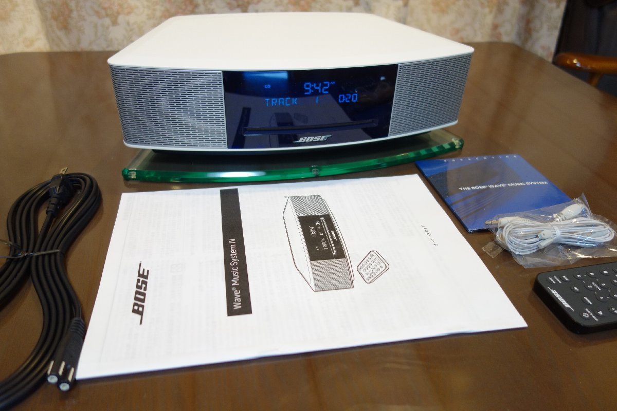 極美品✨️BOSE WAVE MUSIC SYSTEM Ⅳ 台座・リモコン付✨️ ◇◇♪ BOSE WAVE Music System Ⅳ 完動品 台付 ボーズ ♪◇◇ 【公式