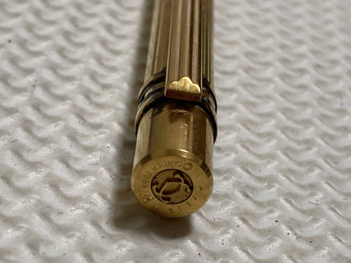 カルティエ Cartier 1989 ボールペン ゴールドストライプ カルティエ