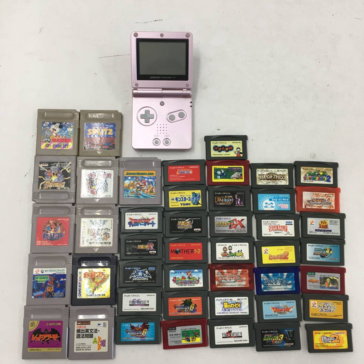  1円 GAMEBOY ADVANCE SP本体/ソフトセット 大量 まとめ売り ポケモン/ロックマン/マリオ/その他 ジャンク品(本体)｜売買されたオークション情報、yahooの商品情報をアーカイブ公開 - オークファン 本体