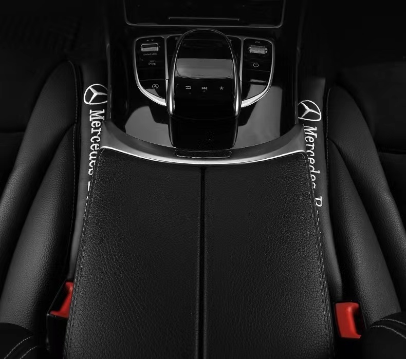 メルセデスベンツ Mercedes Benz 刺繍ロゴ入りセンター隙間クッション 2Pセット 用A/B/C/E/G/V/GLC/GLE/CLA/s63/AMG/CLS/GLB_2
