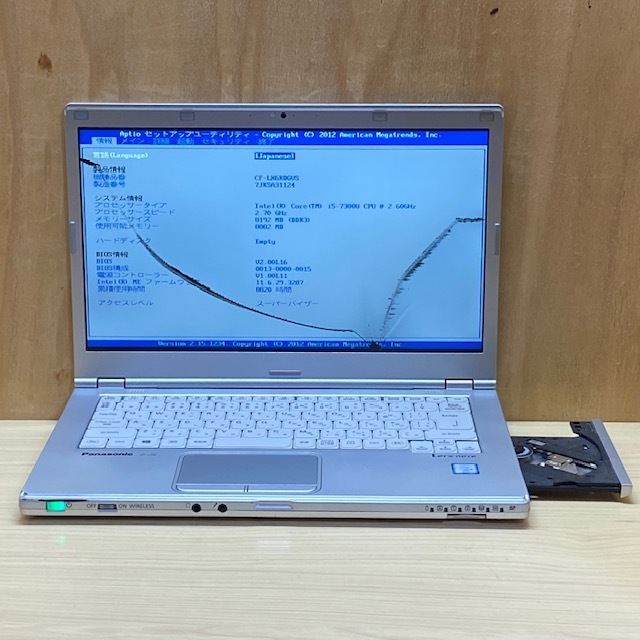 BIOS確認済み ジャンク Let'snote 2台セット 2｜Yahoo!フリマ（旧