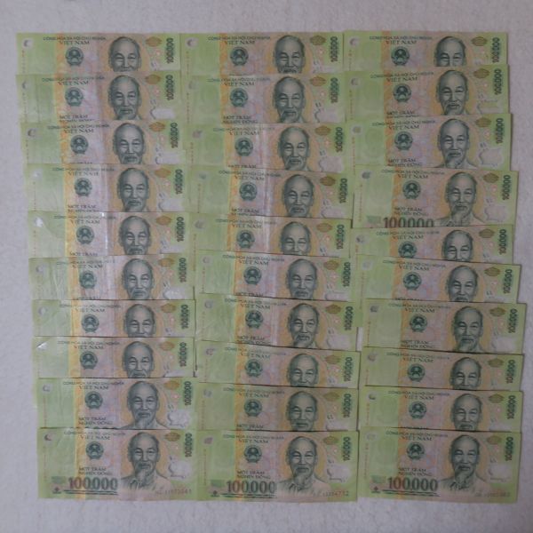 ベトナムドン 紙幣 ベトナム紙幣 50万ドン× 20万ドン x 100万ドン