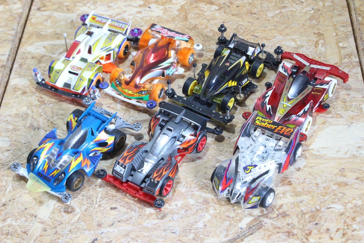☆EA-182【TAMIYA・他】タミヤ/ミニ四駆/完成品/7台セット/TRIDAGGER X 