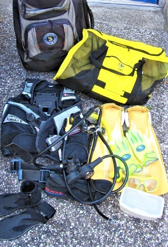 中古]スキューバプロキャリーバッグ付き maresマレス TUSAツサ