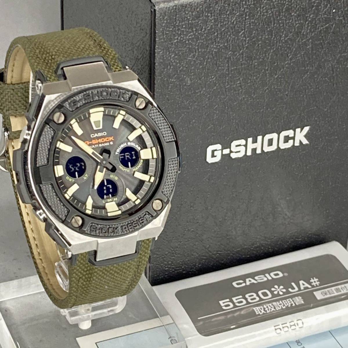 極美品 箱説付G-SHOCK GST-W330AC-3AJF G-STEEL Gスチール タフ 