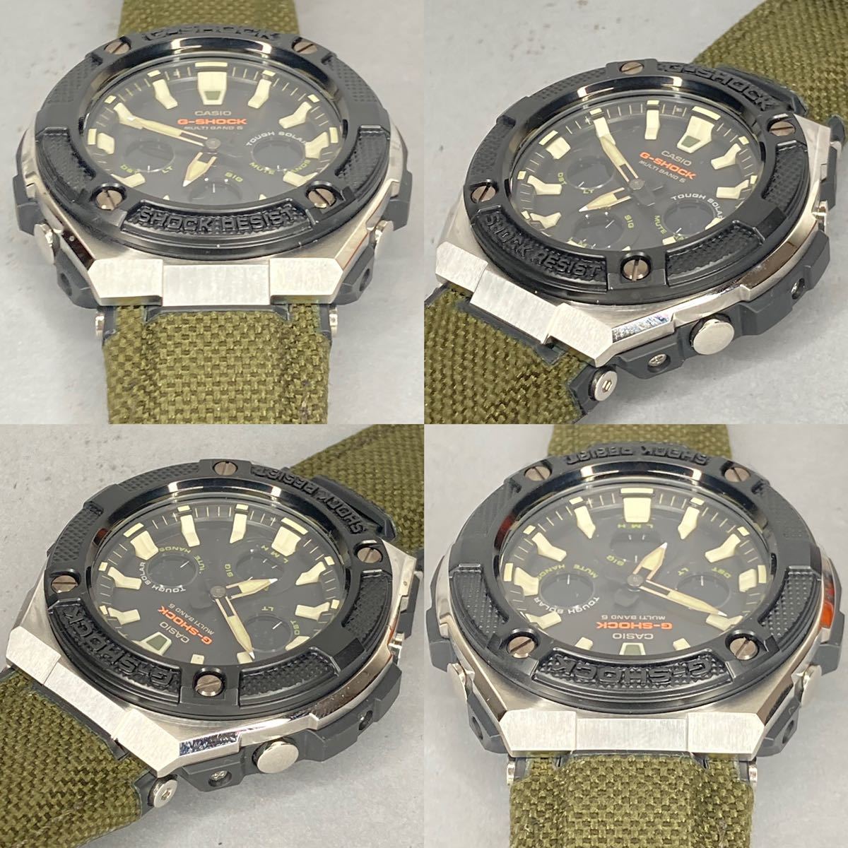 極美品 箱説付 G-SHOCK GST-W330D G-STEEL 電波ソーラー 【公式通販】