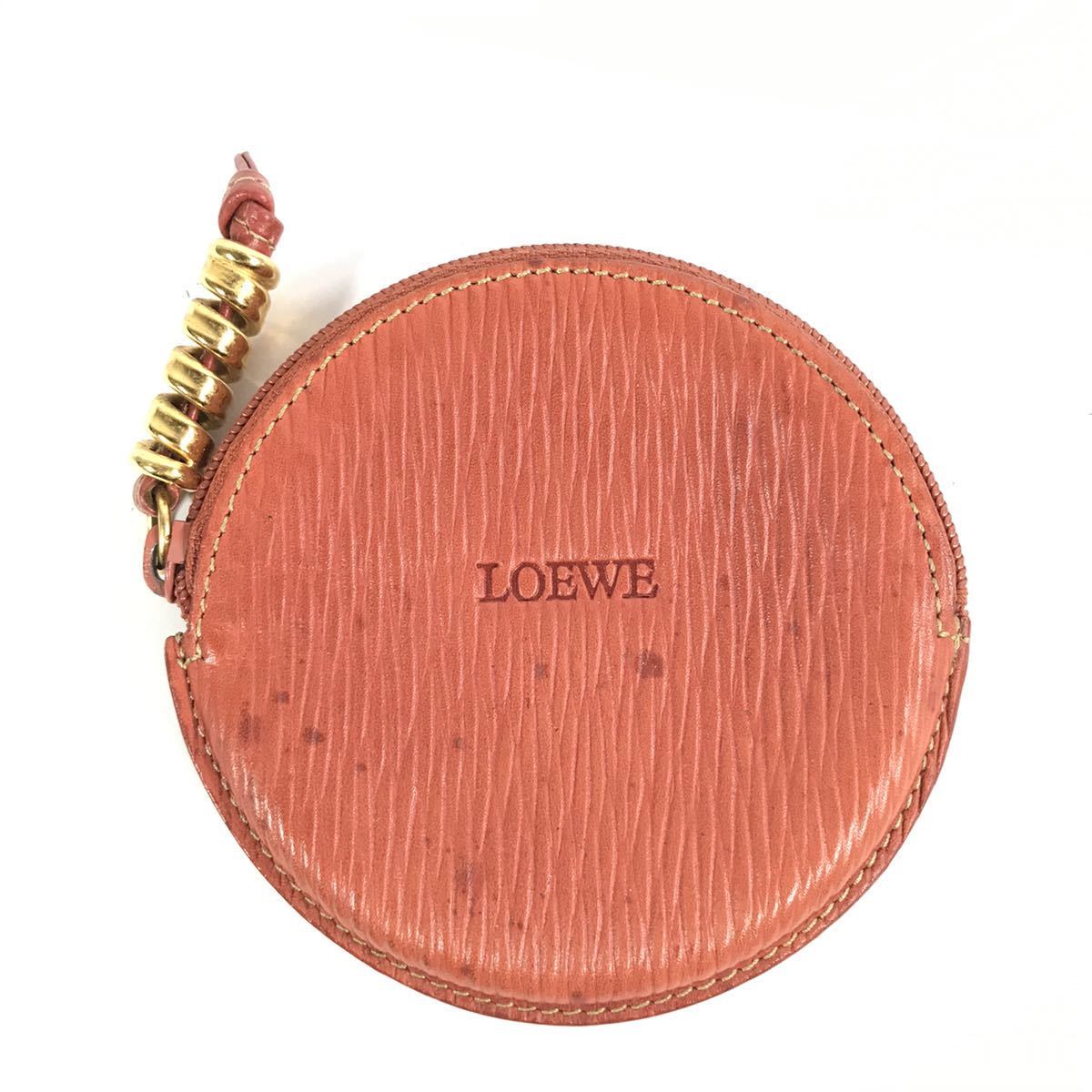  ロエベ 本物 LOEWE 小銭入れ ロゴモチーフ 財布 コインケース 丸型 本革 レザー メンズ レディース スペイン製 送料250円(財布)｜売買されたオークション情報、yahooの商品情報をアーカイブ公開 女性用