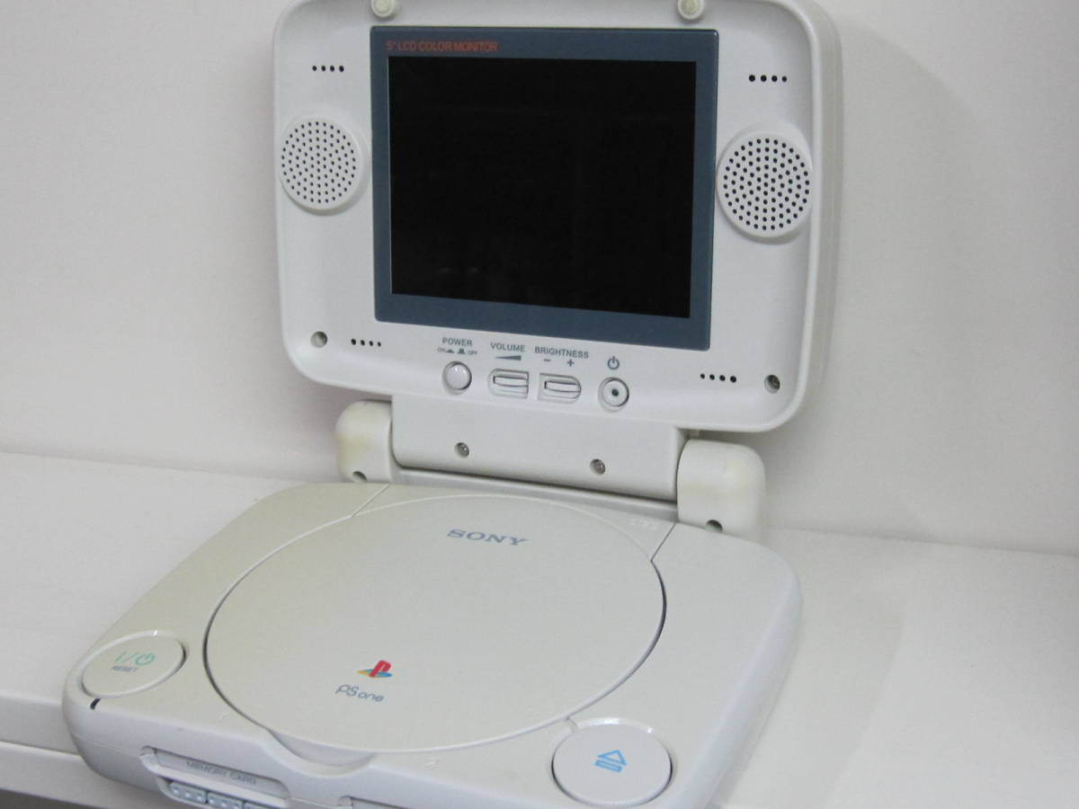 ☆SONY PSone 北米版 SCPH-101 + ホリ モニター + ソフト 3本 + 