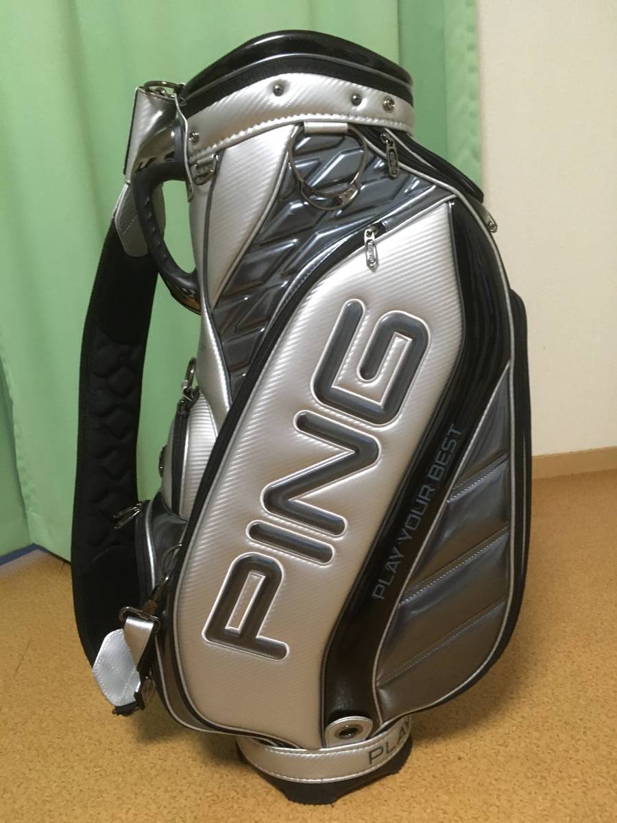 PING キャディバッグ シルバー レア【素人出品】(キャディバッグ 