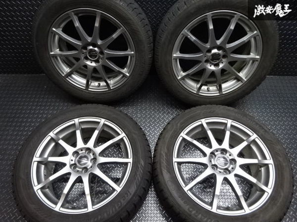 【新作，人気SALE】 A-TECH シュナイダー 17インチ 7J +50 PCD 100 5H ホイール 4本 225/50R17 iG60 スタッドレス タイヤ 付き レガシィ 在庫有り 棚L-3(スタッドレスタイヤ)｜売買されたオークション情報、yahooの商品情報を 5穴
