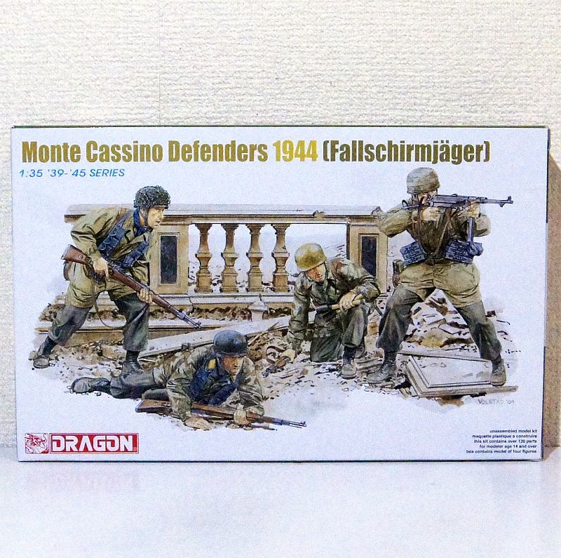 モンテ・カッシーノの戦い 1/35 ジオラマ ドラゴン 1/35 WW.II ドイツ軍 降下猟兵 モンテカッシーノ防衛戦 1944