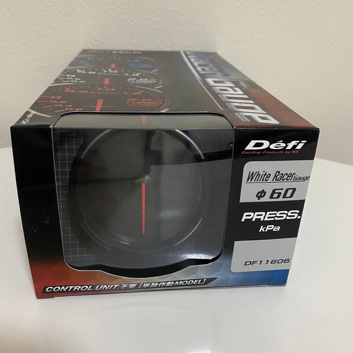 日本精機 Defi Racer Gauge 60φ 油圧計 燃圧計DF11606ホワイト照明0  