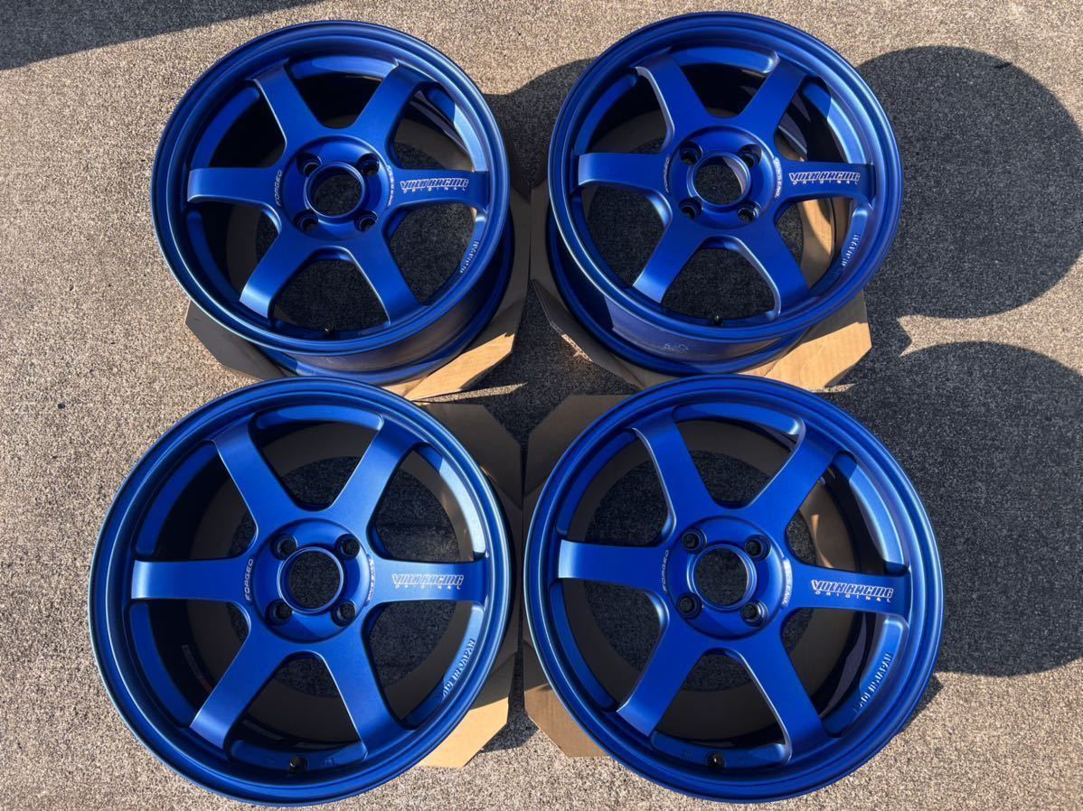 TE37 SONIC MD/B（マットダークブルー）15インチ 6.5jオフセット36 2本