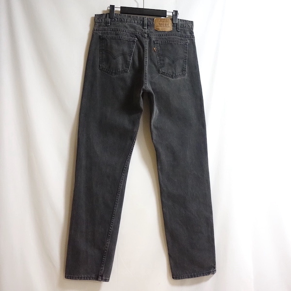 95年 USA製 LEVI'S 505 先染めブラック W36 L32】オレンジタブ 90's