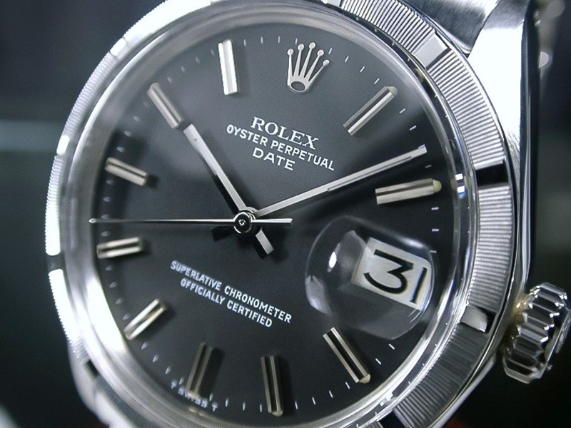 本物 激レア ROLEX ロレックス エンジンターンドベゼル オイスター 