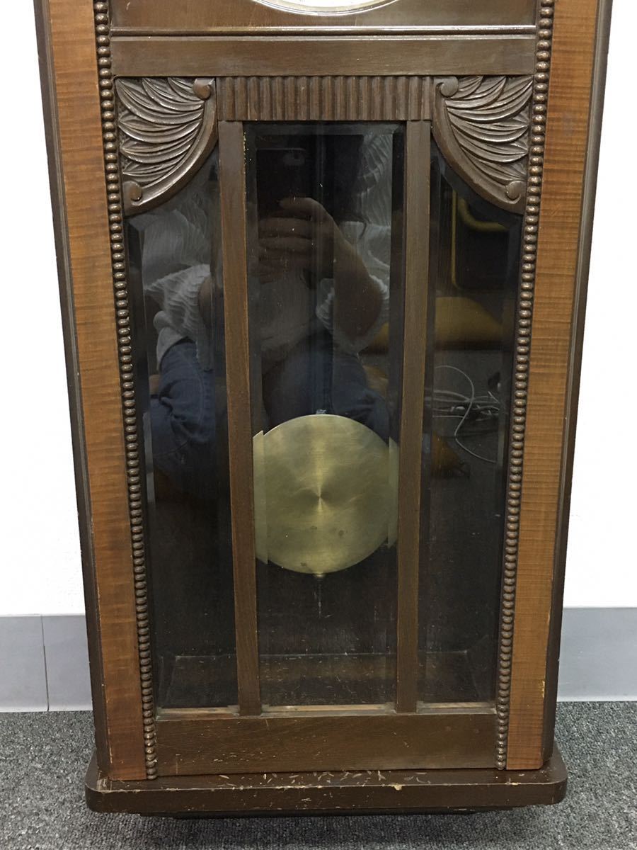 MEIJI CLOCK 明治時計 Nagoya 柱時計 振り子時計 昭和レトロ 動作品