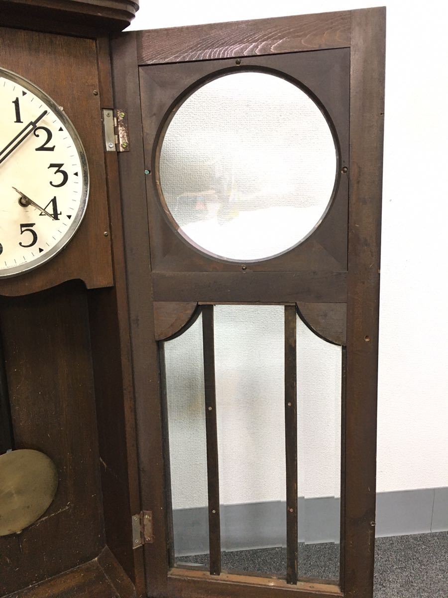 MEIJI CLOCK 明治時計 Nagoya 柱時計 振り子時計 昭和レトロ 動作品