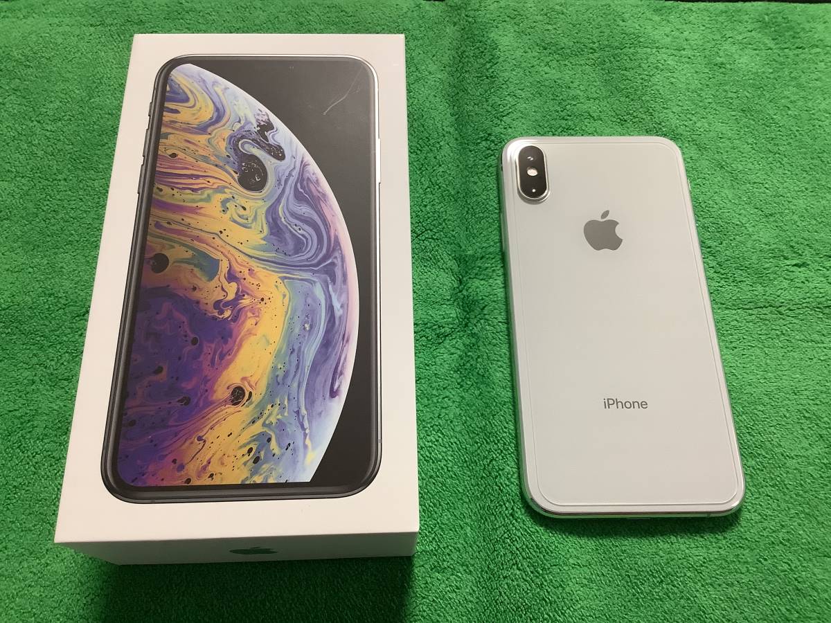美品) iPhone XS SIMフリー 64GB シルバー MTAX2J/A 64GB XS SIMフリー 