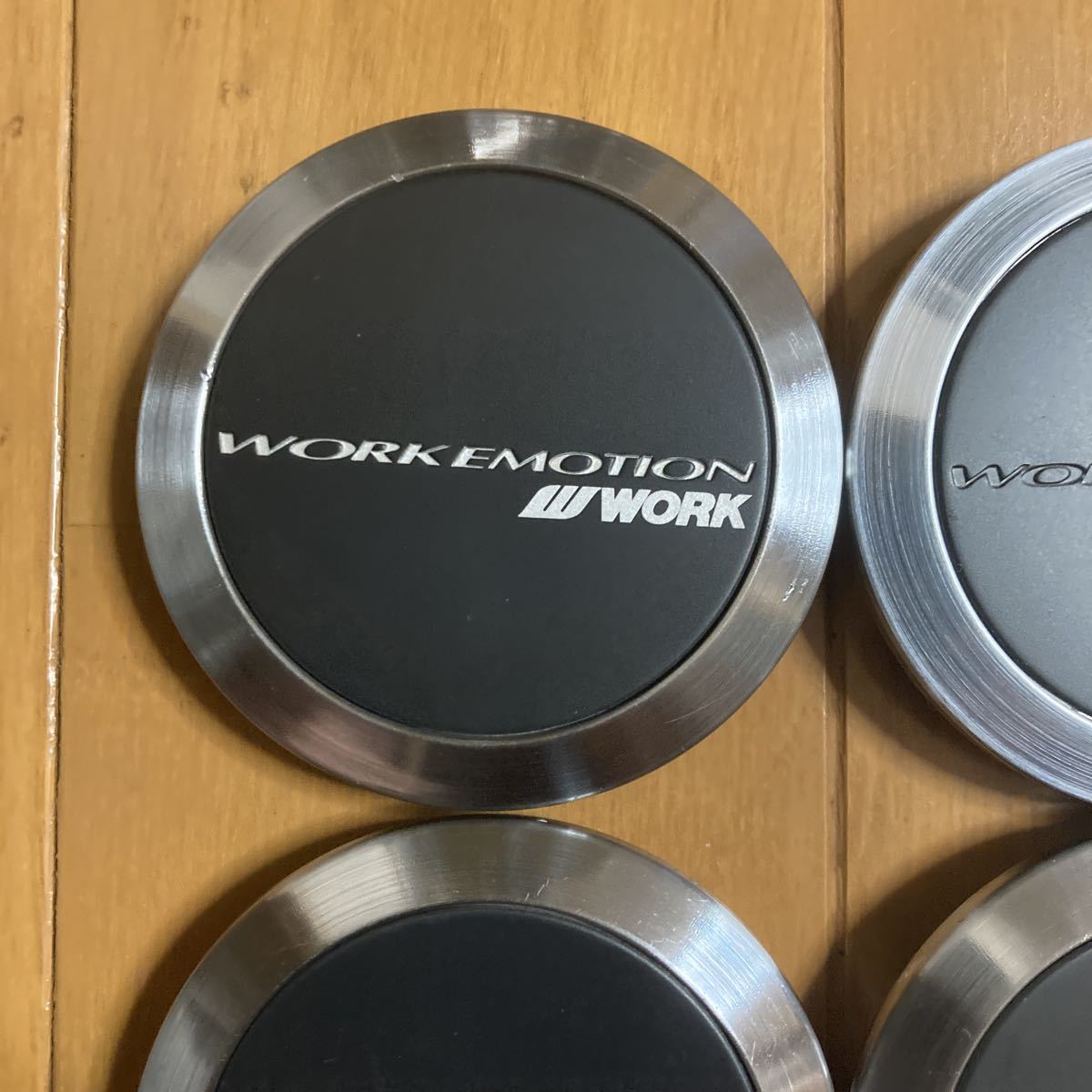 WORK エモーション ロータイプ ブラック センターキャップ 正規品 中古 