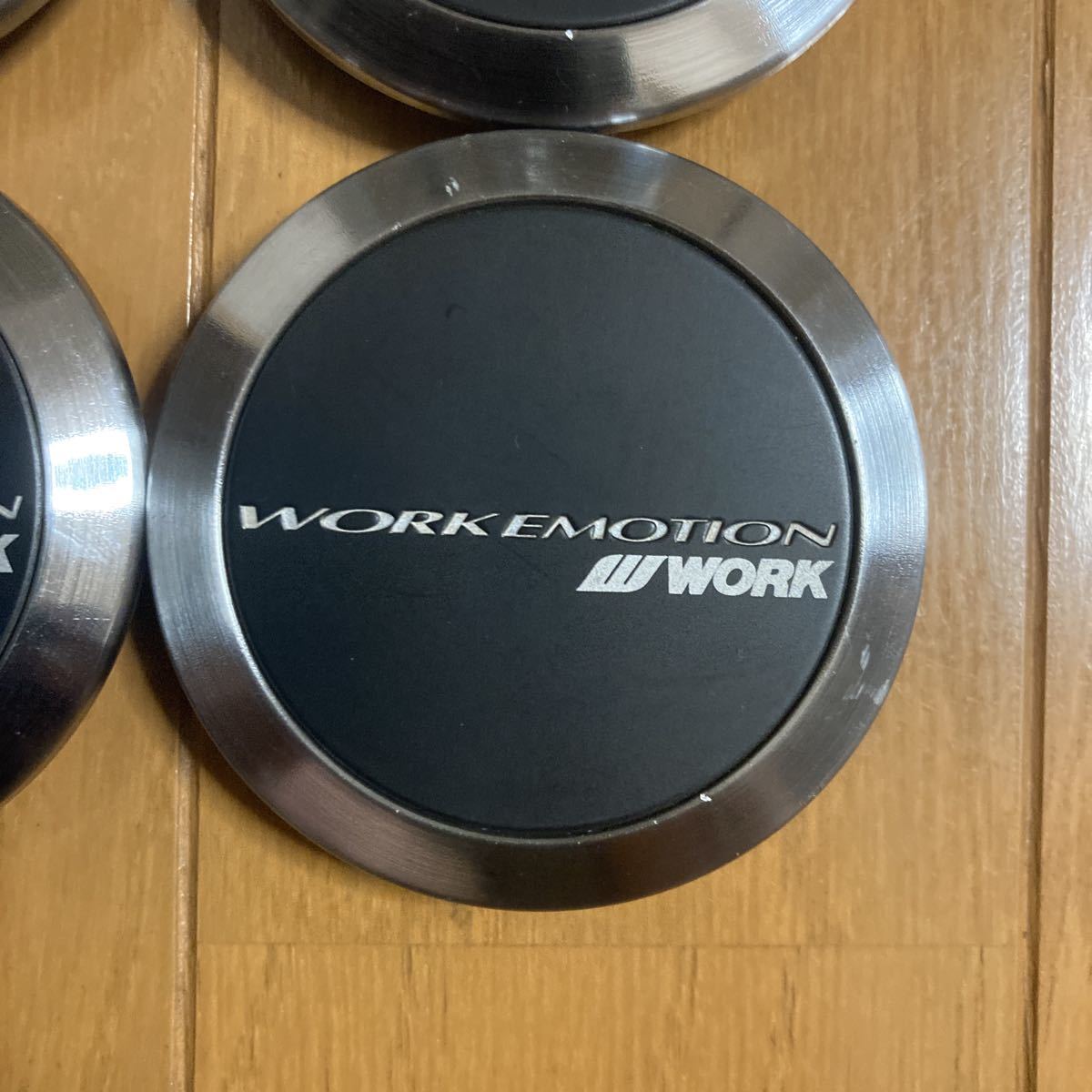 WORK エモーション ロータイプ ブラック センターキャップ 正規品 中古 
