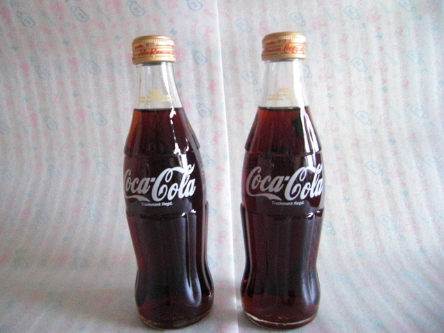 コカコーラ 2002 日韓W杯 記念ボトル 瓶 2本セット 250ml FIFA
